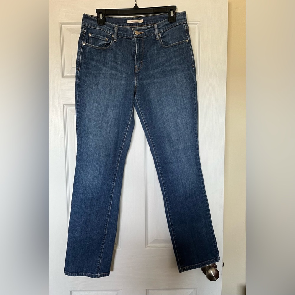 Levi's Women's 505 Straight Leg Blue Jeans